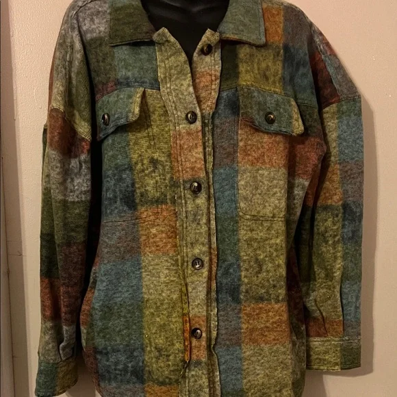 BiBi Multicolor Plaid Jacket - Picture 5 of 7